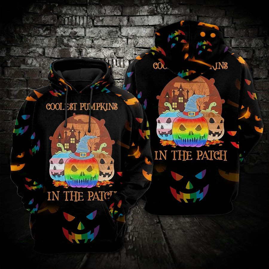 Lgbt Halloween Pumpkin In The Patch 3D All Over Printed Sweatshirt, Hoodie, Zip Hoodie | Special Edition Fan Apparel For Men, Women
