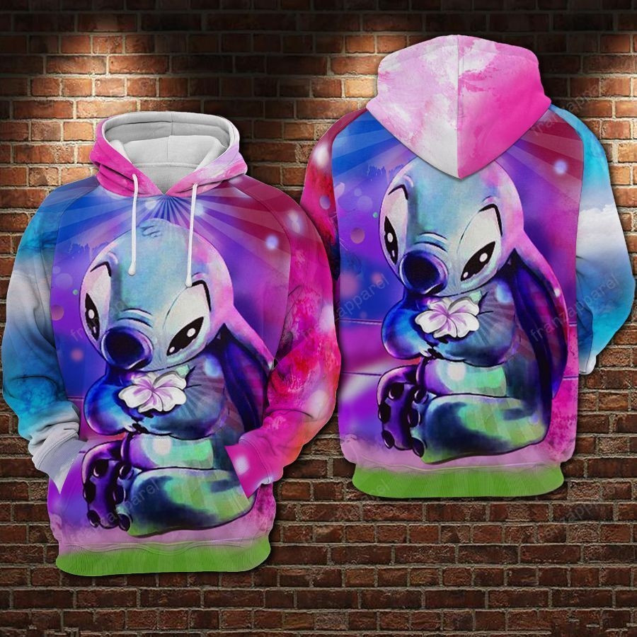 Lilo And Stitch Cute Lover 1213 3D All Over Printed Sweatshirt, Hoodie, Zip Hoodie | Fan Apparel For Men, Women