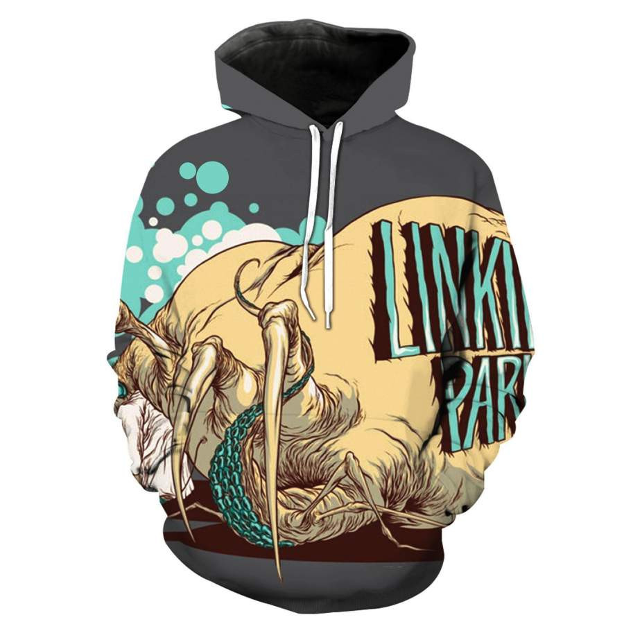Linkin Park Grey Yellow 3D All Over Printed Sweatshirt, Hoodie, Zip Hoodie | Fan Apparel For Men, Women