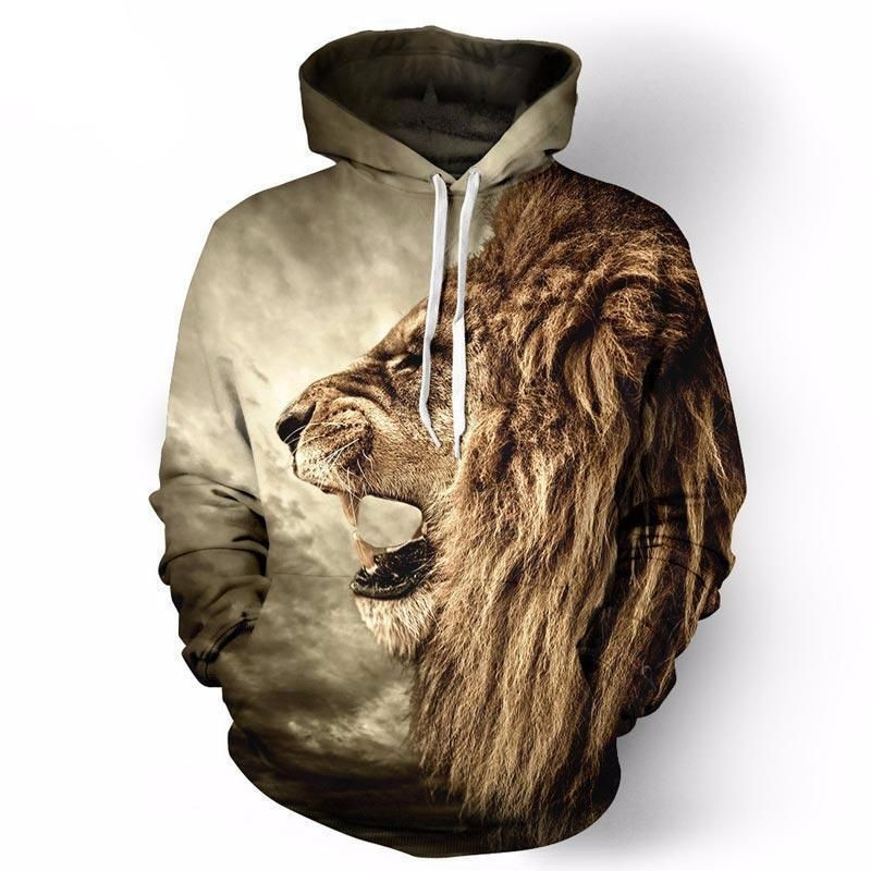 Lion 3D All Over Printed Sweatshirt, Hoodie, Zip Hoodie | Fan Apparel For Men, Women