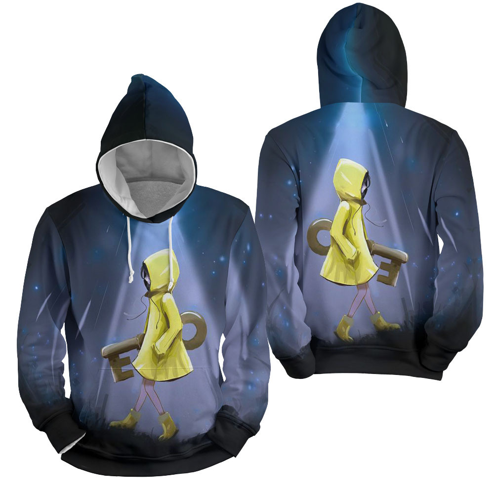 Little Nightmares - Six Holding A Key 3D All Over Printed Sweatshirt, Hoodie, Zip Hoodie | Fan Apparel For Men, Women