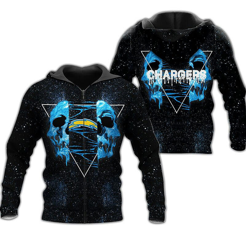 Los Angeles Chargers Black Blue Unisex 3D All Over Printed Sweatshirt, Hoodie, Zip Hoodie | Nfl Fan Gear For Men, Women