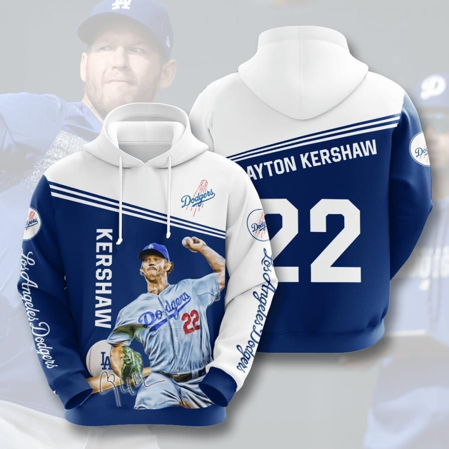Los Angeles Dodgers Clayton Kershaw 22 3D All Over Printed Sweatshirt, Hoodie, Zip Hoodie | Mlb Fan Gear For Men, Women