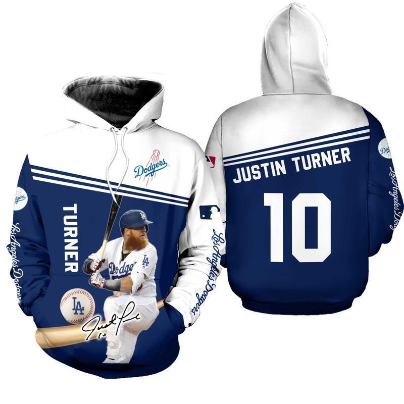 Los Angeles Dodgers Justin Turner 10 3D All Over Printed Sweatshirt, Hoodie, Zip Hoodie | Mlb Fan Gear For Men, Women