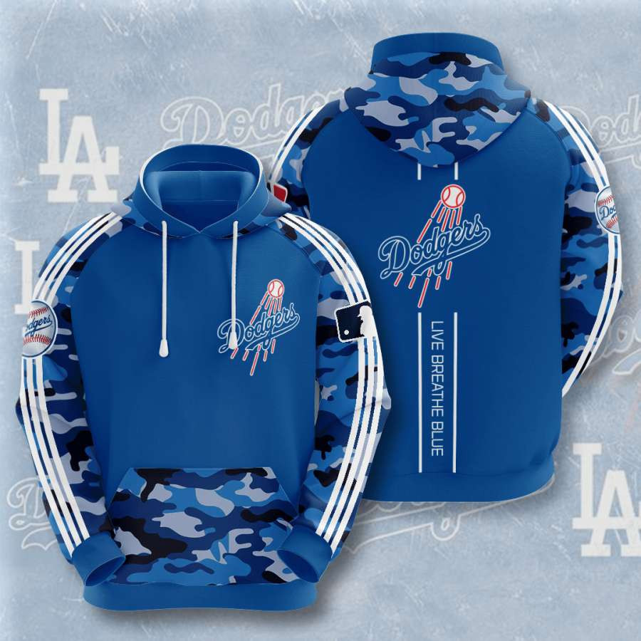Los Angeles Dodgers Live Breath Blue 3D All Over Printed Sweatshirt, Hoodie, Zip Hoodie | Mlb Fan Gear For Men, Women