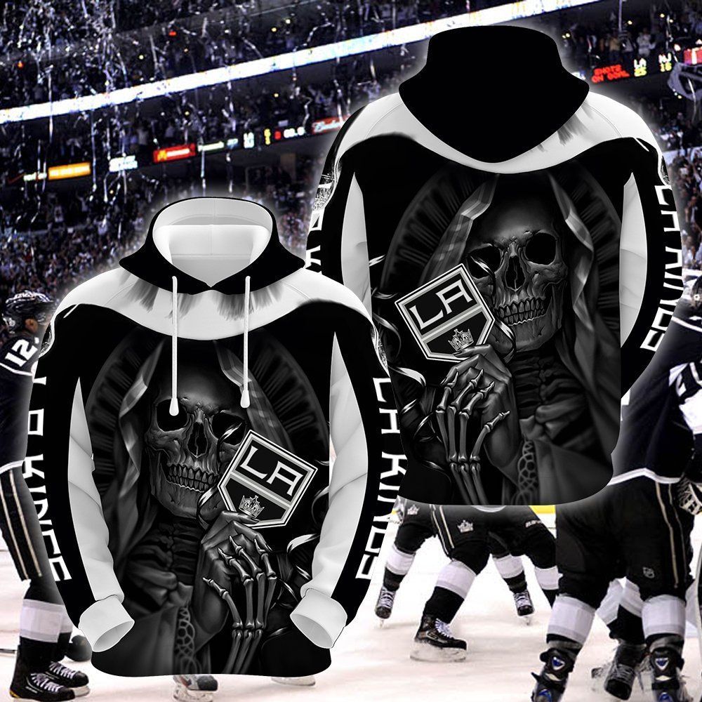Los Angeles Kings Skull 3D All Over Printed Sweatshirt, Hoodie, Zip Hoodie | Nhl Special Edition Fan Gear For Men, Women
