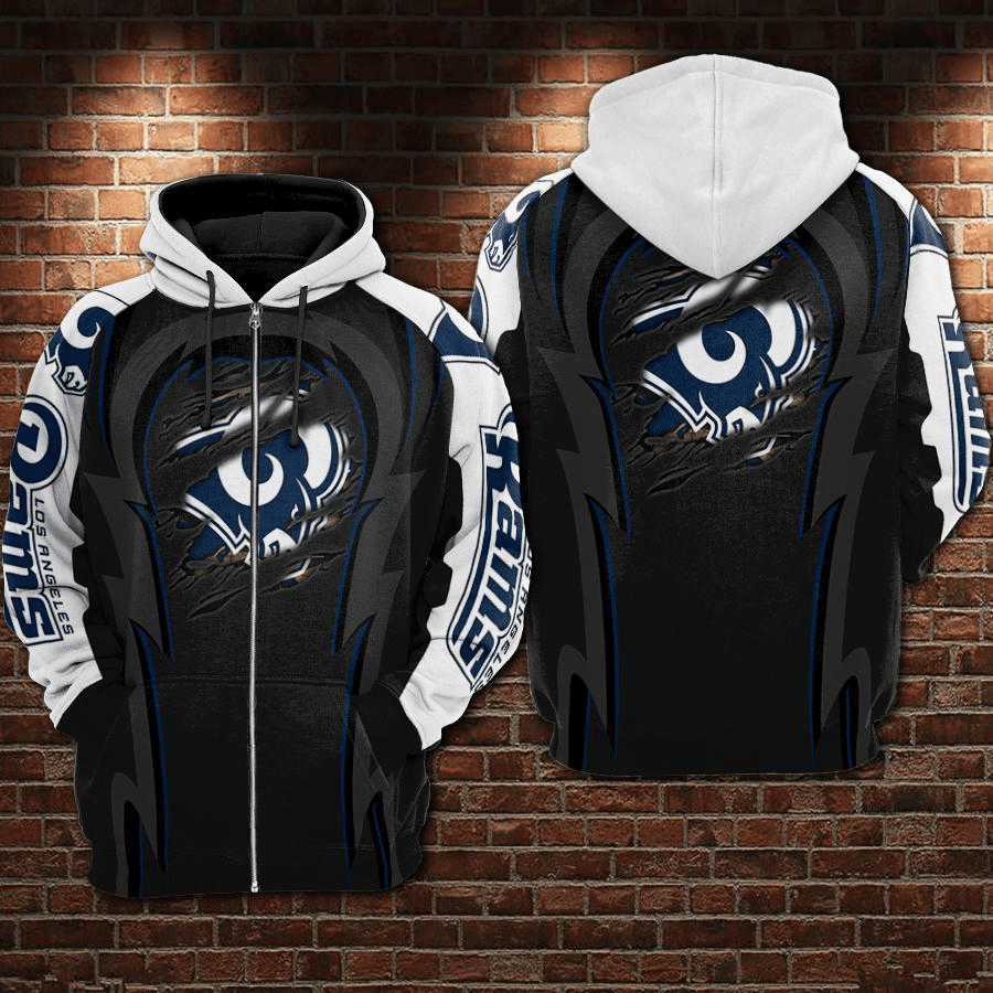 Los Angeles Rams For Fans 3D All Over Printed Sweatshirt, Hoodie, Zip Hoodie | Nfl Fan Gear For Men, Women