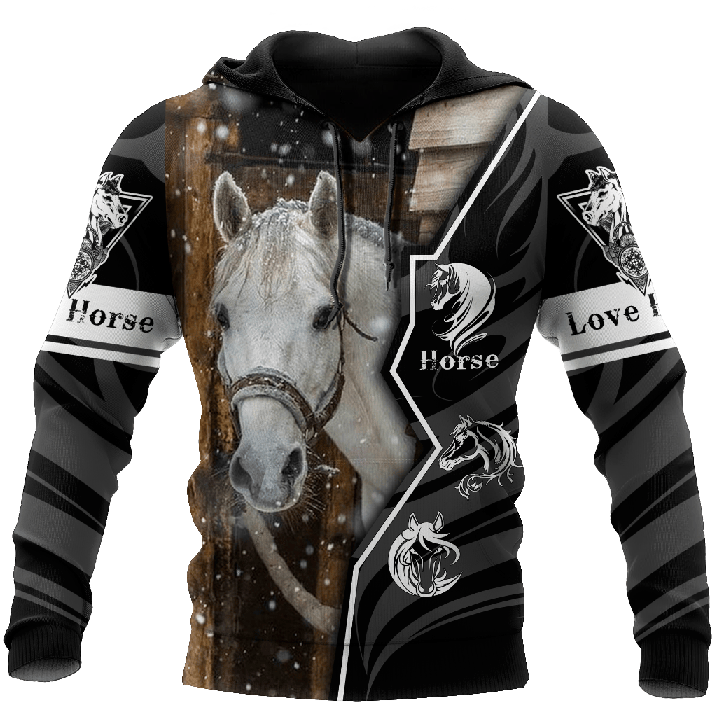 Love Beautiful Horse 3D All Over Printed Sweatshirt, Hoodie, Zip Hoodie | Fan Apparel For Men, Women