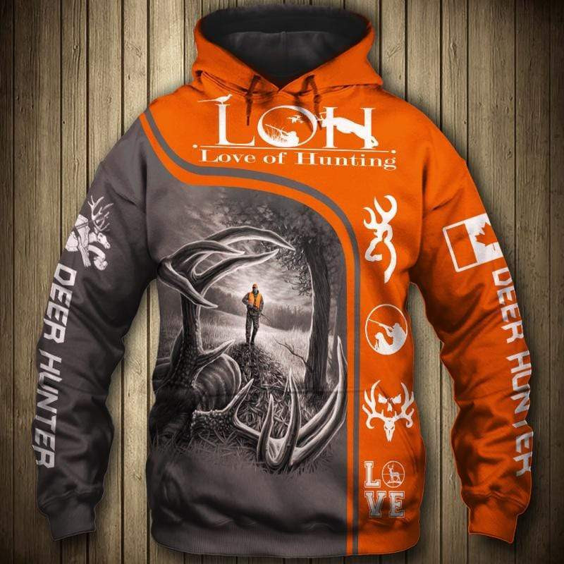 Love Of Hunting 3D All Over Printed Sweatshirt, Hoodie, Zip Hoodie | Fan Apparel For Men, Women