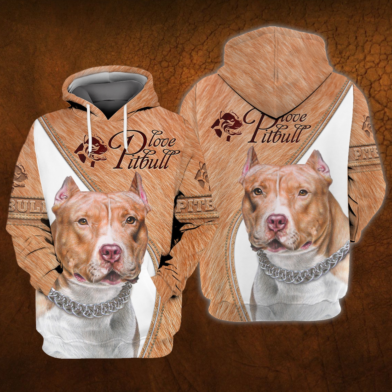 Love Pitbull Dog 3D All Over Printed Sweatshirt, Hoodie, Zip Hoodie | Fan Apparel For Men, Women