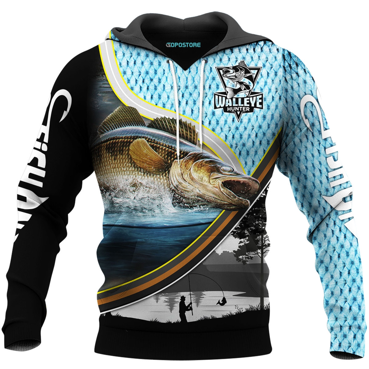 Love Walleye Fishing 3D All Over Printed Sweatshirt, Hoodie, Zip Hoodie | Fan Apparel For Men, Women
