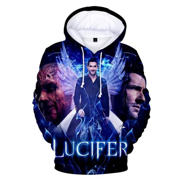 Lucifer Morningstar 3D All Over Printed Sweatshirt, Hoodie, Zip Hoodie | Fan Apparel For Men, Women