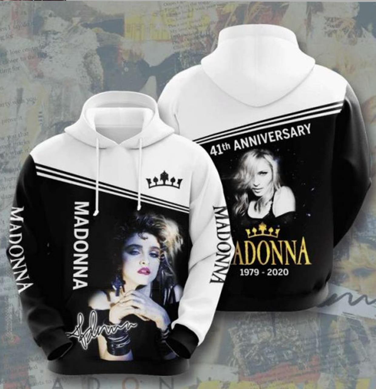 Madonna 3D All Over Printed Sweatshirt, Hoodie, Zip Hoodie | Fan Apparel For Men, Women
