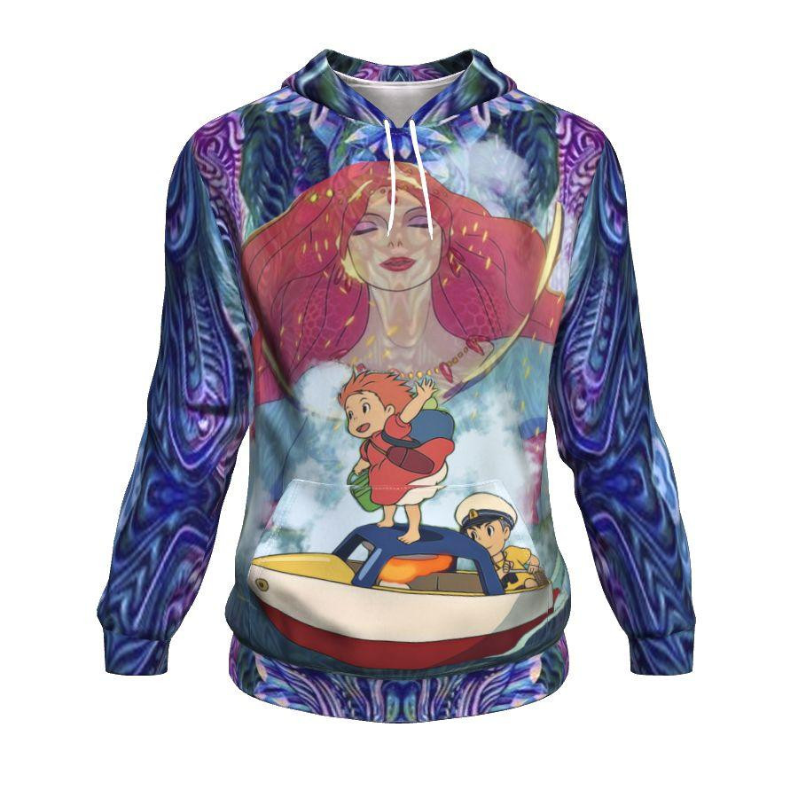 Magical Ponyo 3D All Over Printed Sweatshirt, Hoodie, Zip Hoodie | Fan Apparel For Men, Women