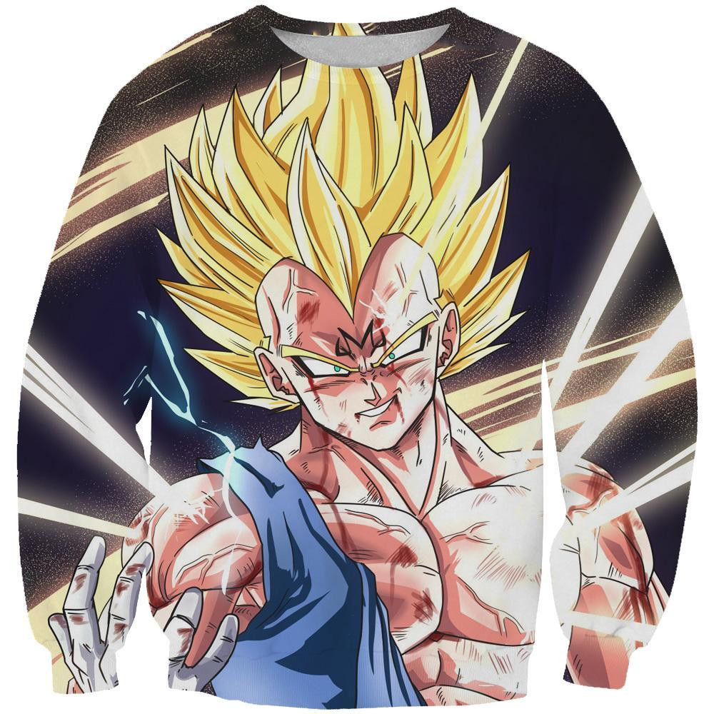Majin Vegeta Final Explosion Vegeta Dragon Ball Z 3D All Over Printed Sweatshirt, Hoodie, Zip Hoodie | Fan Apparel For Men, Women
