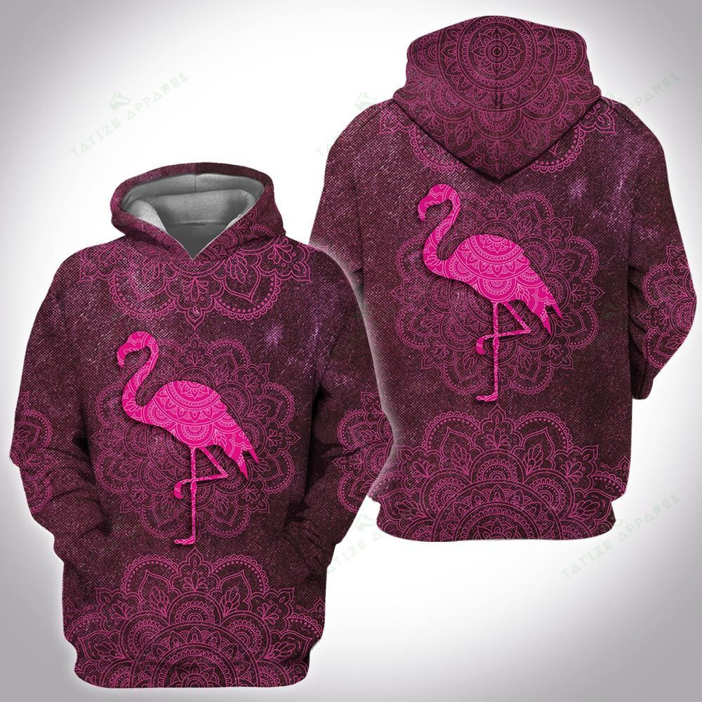 Mandala Flamingo 3D All Over Printed Sweatshirt, Hoodie, Zip Hoodie | Fan Apparel For Men, Women