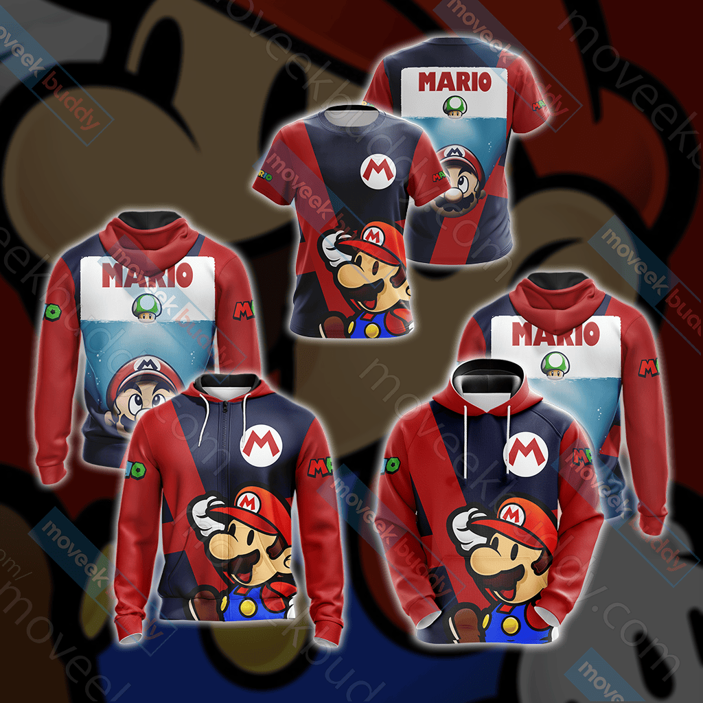 Mario New Collection 3D All Over Printed Sweatshirt, Hoodie, Zip Hoodie | Fan Apparel For Men, Women