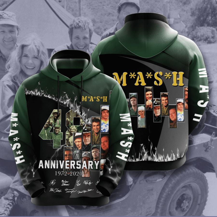 M*a*s*h 48 Anniversary 3D All Over Printed Sweatshirt, Hoodie, Zip Hoodie | Fan Apparel For Men, Women