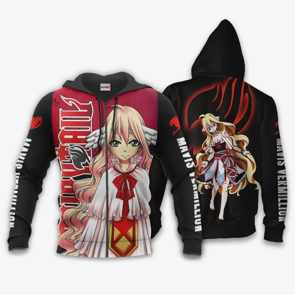 Mavis Vermillion Fairy Tail Anime 3D All Over Printed Sweatshirt, Hoodie, Zip Hoodie | Fan Apparel For Men, Women