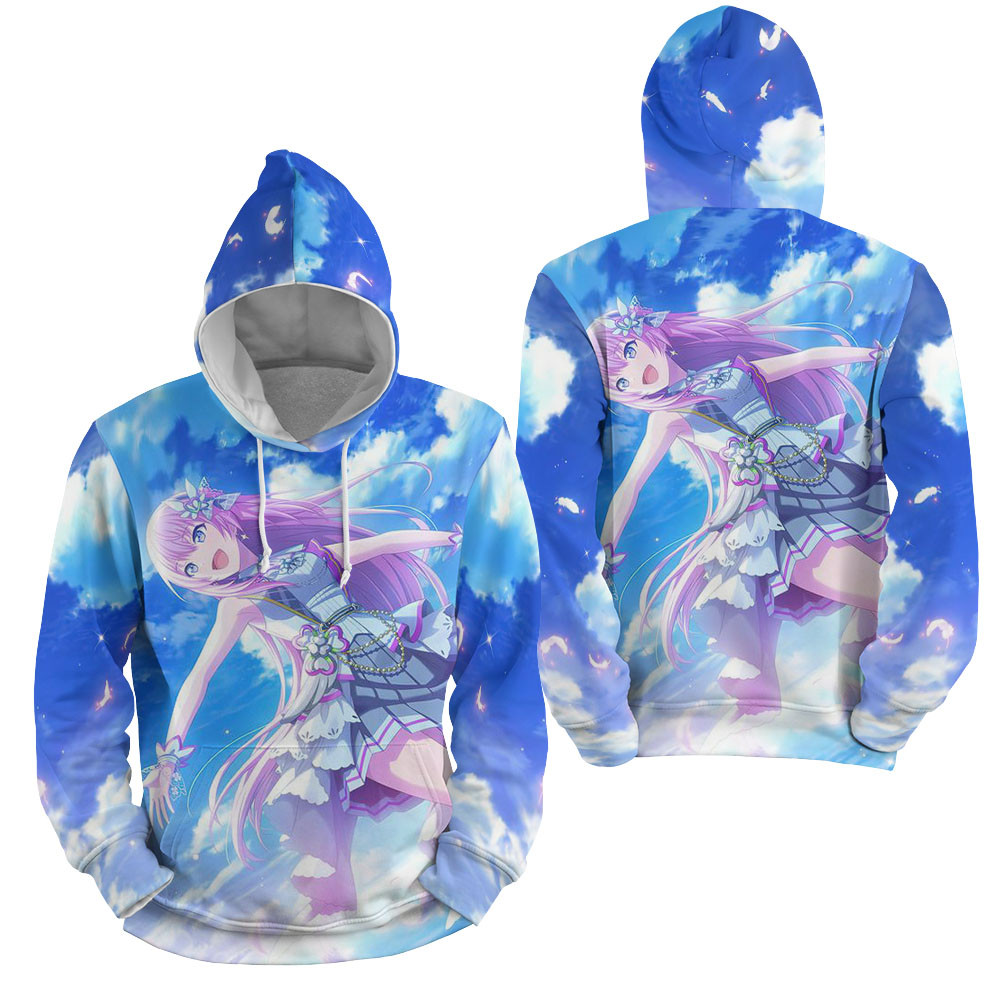 Megurine Luka, Beautiful Sky 3D All Over Printed Sweatshirt, Hoodie, Zip Hoodie | Fan Apparel For Men, Women