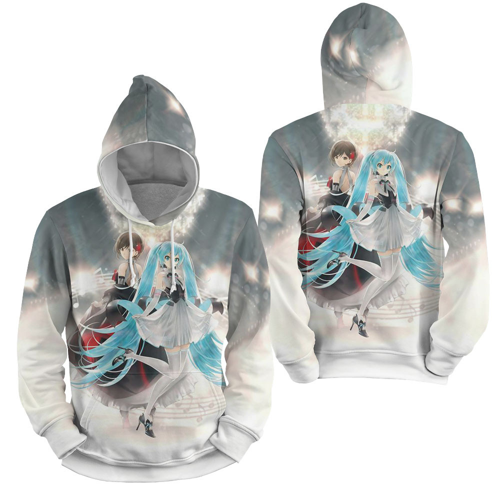 Meiko (vocaloid), Miku Artwork 3D All Over Printed Sweatshirt, Hoodie, Zip Hoodie | Fan Apparel For Men, Women