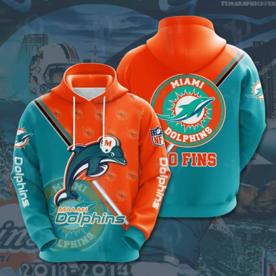 Miami Dolphins Nfl 3D All Over Printed Sweatshirt, Hoodie, Zip Hoodie | Nfl Fan Gear For Men, Women