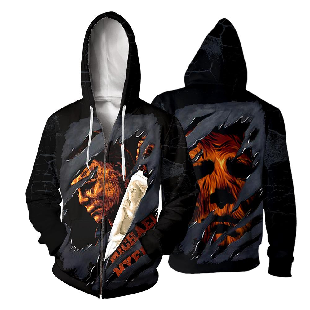 Michael Myers 3D All Over Printed Sweatshirt, Hoodie, Zip Hoodie | Fan Apparel For Men, Women