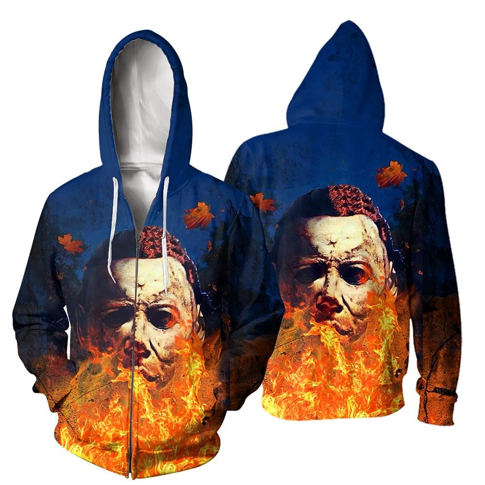 Michael Myers 3D All Over Printed Sweatshirt, Hoodie, Zip Hoodie | Fan Apparel For Men, Women