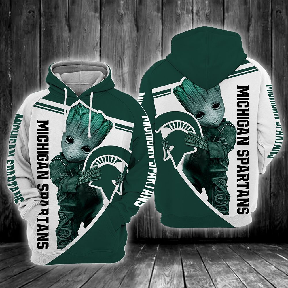 Michigan State Spartans 3D All Over Printed Sweatshirt, Hoodie, Zip Hoodie | Ncaa Fan Gear For Men, Women