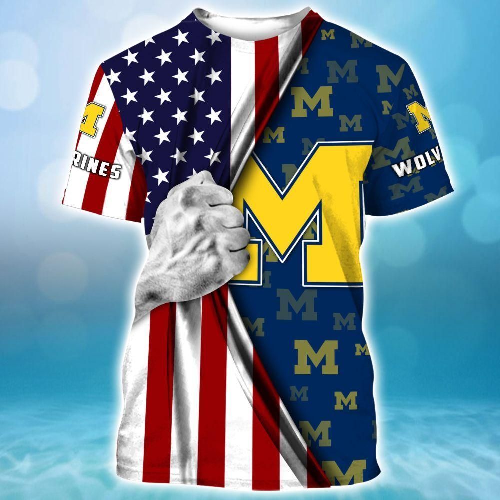 Michigan Wolverines 3D All Over Printed Sweatshirt, Hoodie, Zip Hoodie | Ncaa Fan Gear For Men, Women
