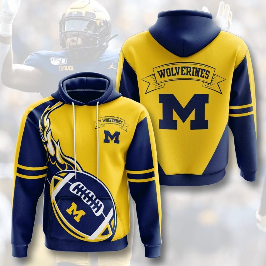 Michigan Wolverines 3D All Over Printed Sweatshirt, Hoodie, Zip Hoodie | Ncaa Fan Gear For Men, Women
