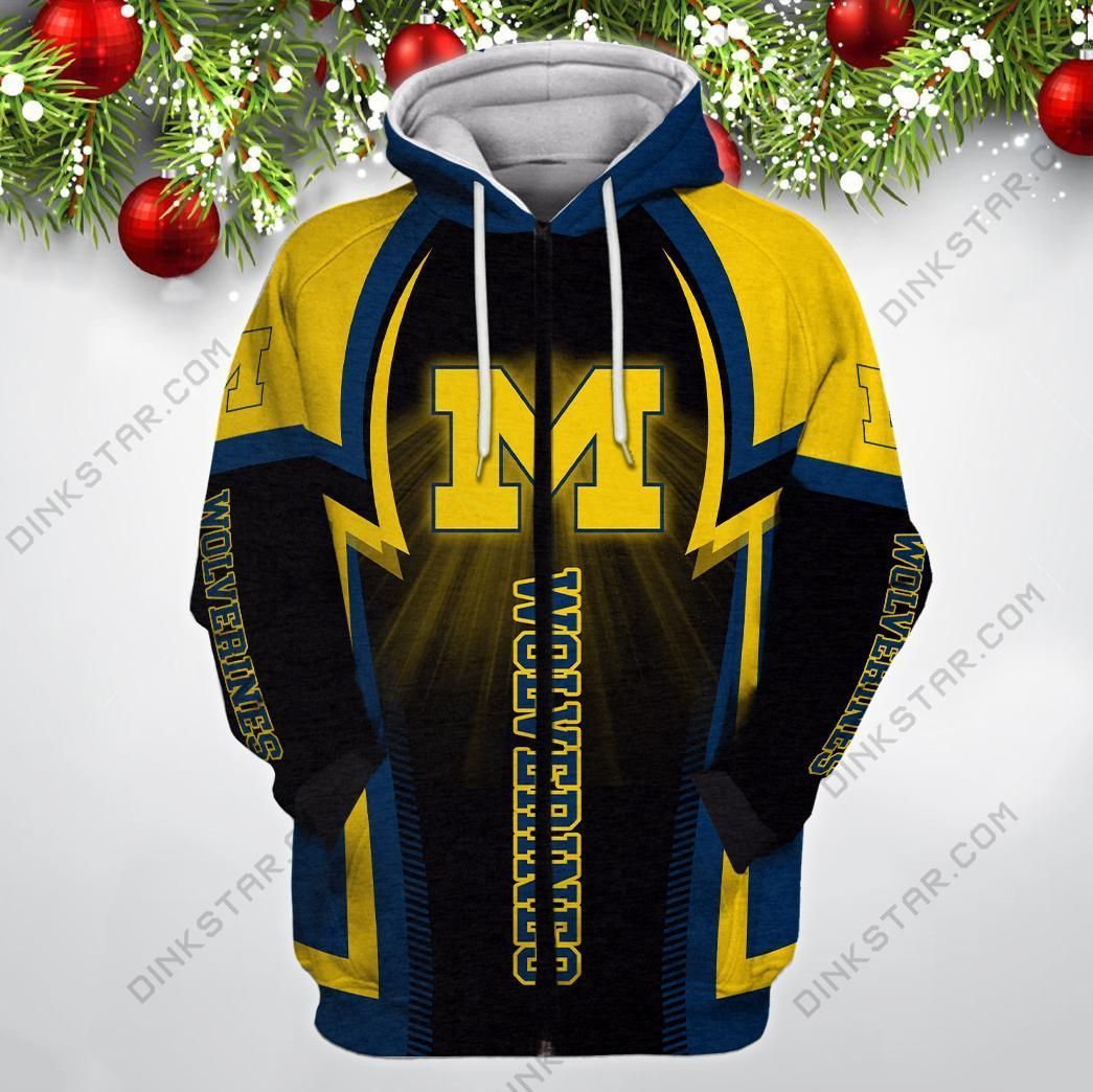Michigan Wolverines 3D All Over Printed Sweatshirt, Hoodie, Zip Hoodie | Ncaa Fan Gear For Men, Women