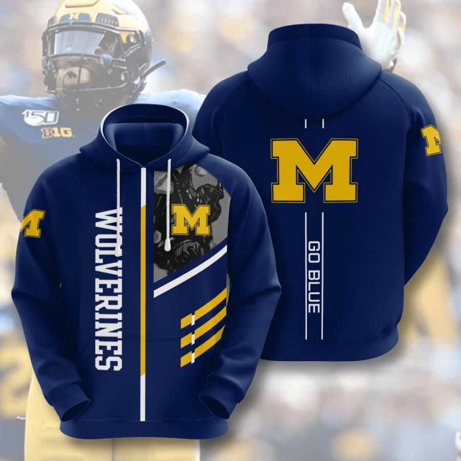 Michigan Wolverines 3D All Over Printed Sweatshirt, Hoodie, Zip Hoodie | Ncaa Fan Gear For Men, Women