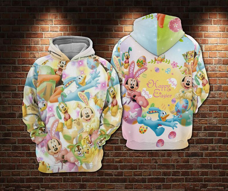 Mickey Easter Disney 3D All Over Printed Sweatshirt, Hoodie, Zip Hoodie | Special Edition Fan Apparel For Men, Women