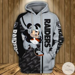 Mickey Mouse Las Vegas Raiders For Unisex 3D All Over Printed Sweatshirt, Hoodie, Zip Hoodie | Nfl Special Edition Fan Gear For Men, Women