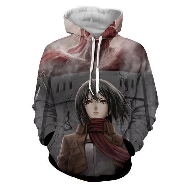 Mikasa Ackermann Attack On Titan 3D All Over Printed Sweatshirt, Hoodie, Zip Hoodie | Fan Apparel For Men, Women