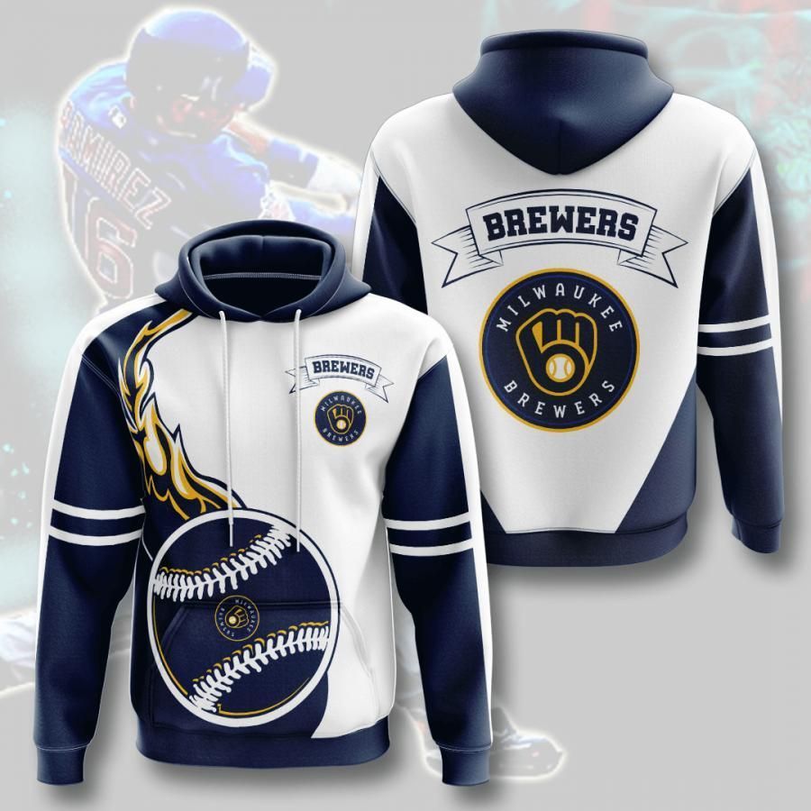 Milwaukee Brewers 3D All Over Printed Sweatshirt, Hoodie, Zip Hoodie | Mlb Fan Gear For Men, Women