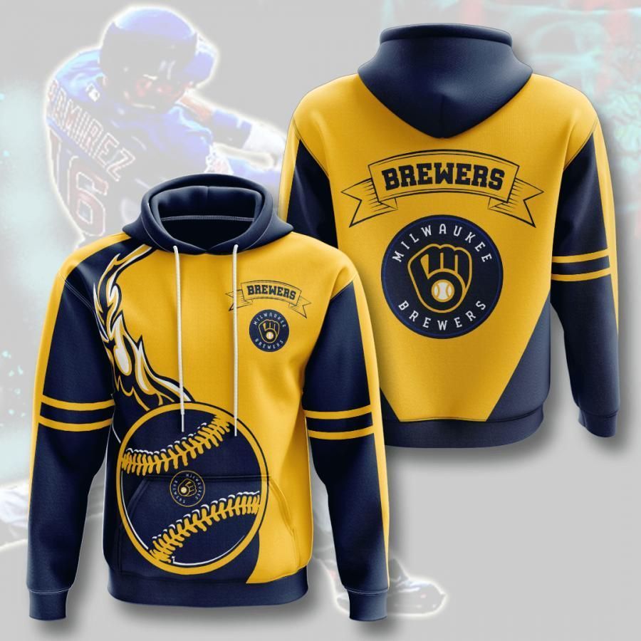 Milwaukee Brewers 3D All Over Printed Sweatshirt, Hoodie, Zip Hoodie | Mlb Fan Gear For Men, Women