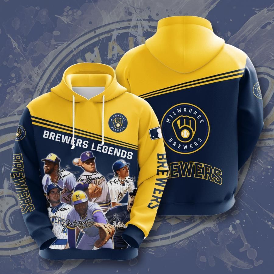 Milwaukee Brewers 3D All Over Printed Sweatshirt, Hoodie, Zip Hoodie | Mlb Fan Gear For Men, Women