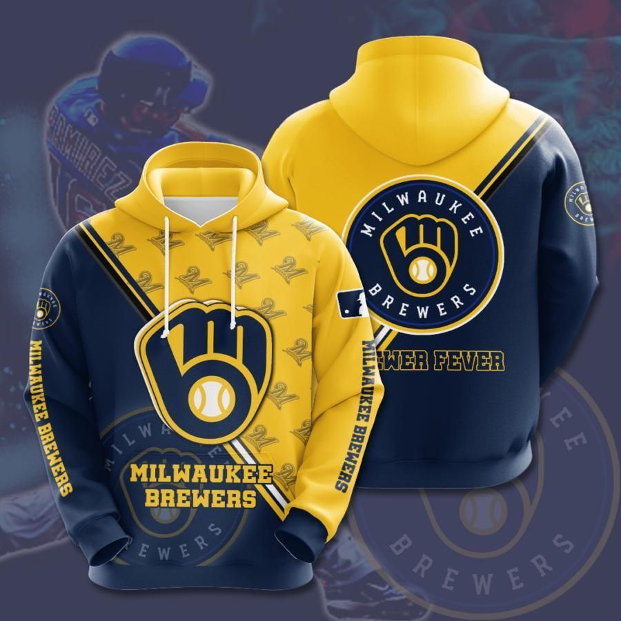 Milwaukee Brewers 3D All Over Printed Sweatshirt, Hoodie, Zip Hoodie | Mlb Fan Gear For Men, Women