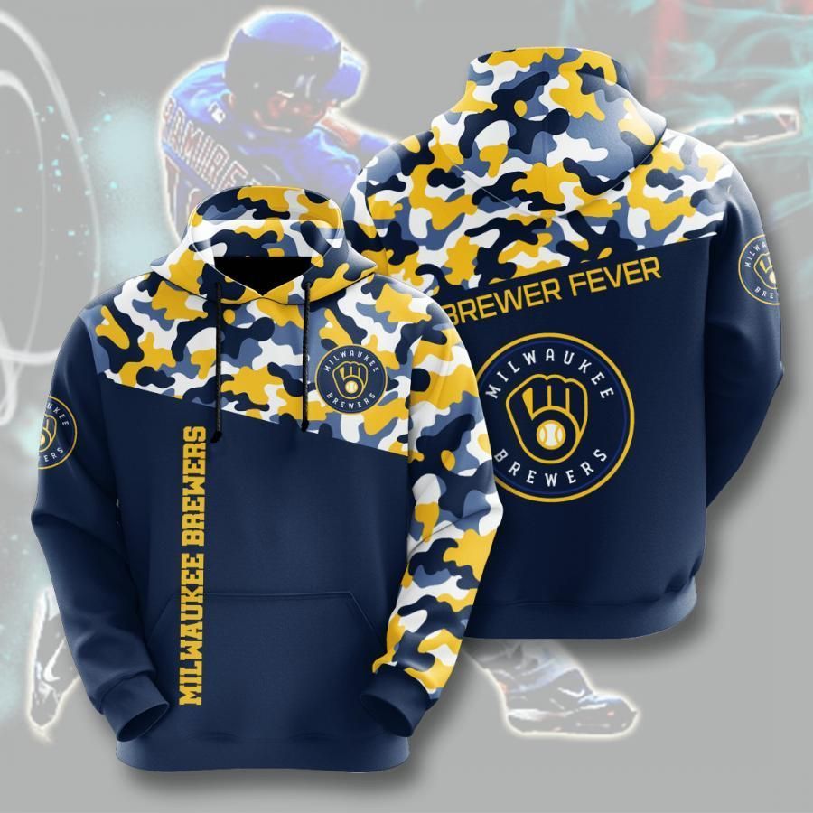 Milwaukee Brewers 3D All Over Printed Sweatshirt, Hoodie, Zip Hoodie | Mlb Fan Gear For Men, Women