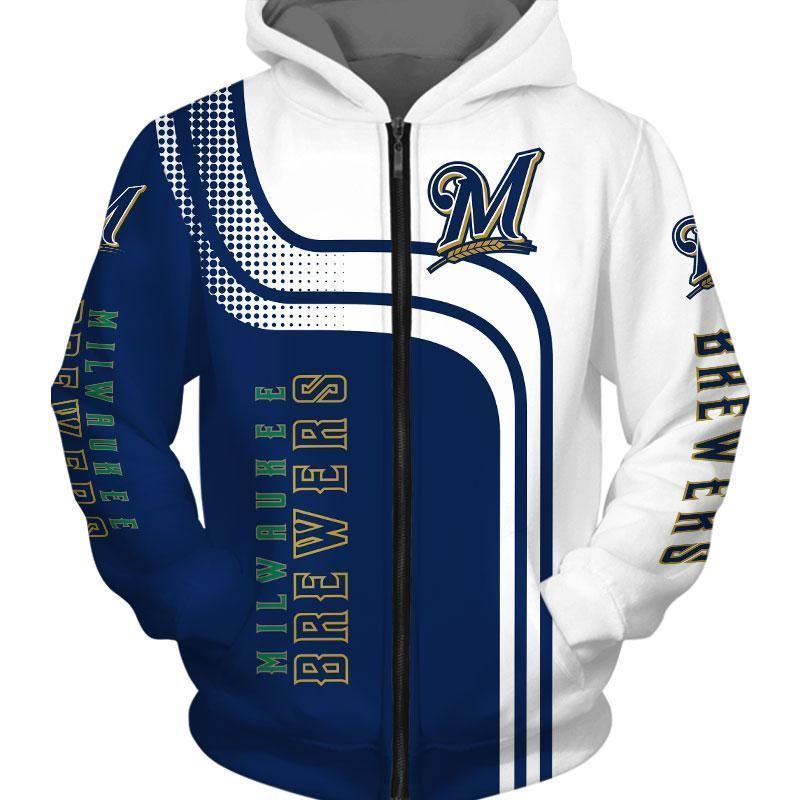 Milwaukee Brewers 3D All Over Printed Sweatshirt, Hoodie, Zip Hoodie | Mlb Fan Gear For Men, Women