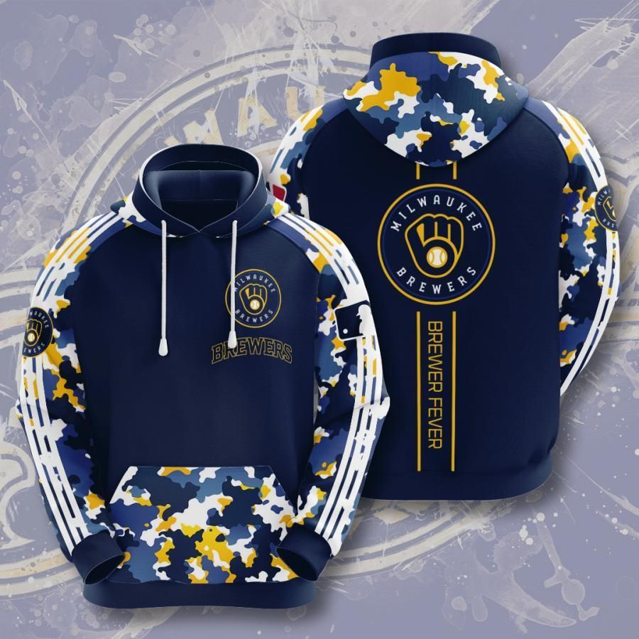 Milwaukee Brewers 3D All Over Printed Sweatshirt, Hoodie, Zip Hoodie | Mlb Fan Gear For Men, Women