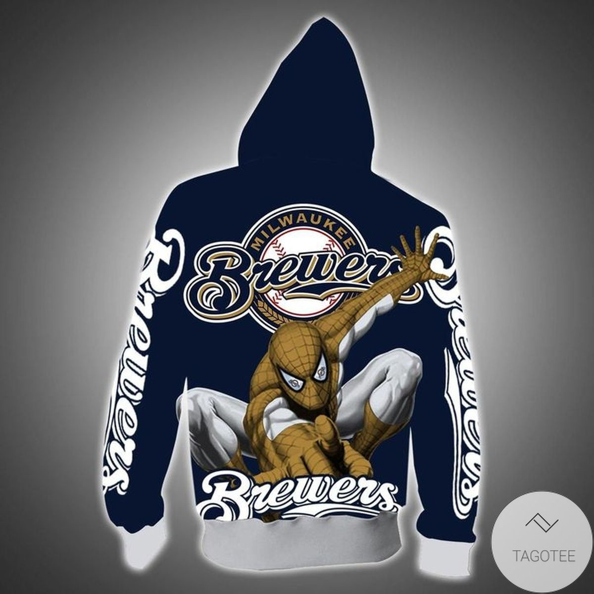 Milwaukee Brewers And Spider Man 3D All Over Printed Sweatshirt, Hoodie, Zip Hoodie | Mlb Fan Gear For Men, Women