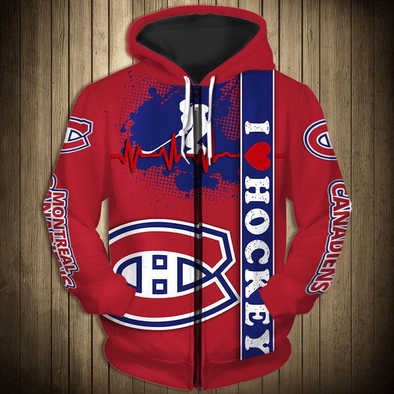 Montreal Canadiens 3D All Over Printed Sweatshirt, Hoodie, Zip Hoodie | Nhl Fan Gear For Men, Women