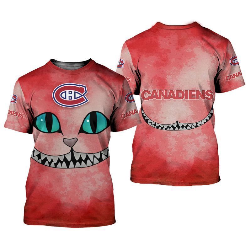 Montreal Canadiens Cheshire Cat 3D All Over Printed Sweatshirt, Hoodie, Zip Hoodie | Nhl Special Edition Fan Gear For Men, Women