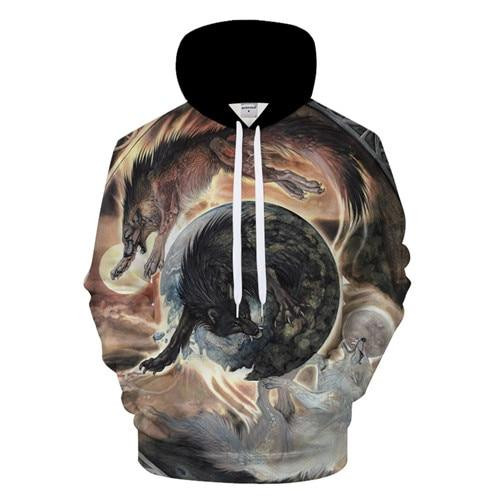 Moon Wolf For Unisex 3D All Over Printed Sweatshirt, Hoodie, Zip Hoodie | Fan Apparel For Men, Women