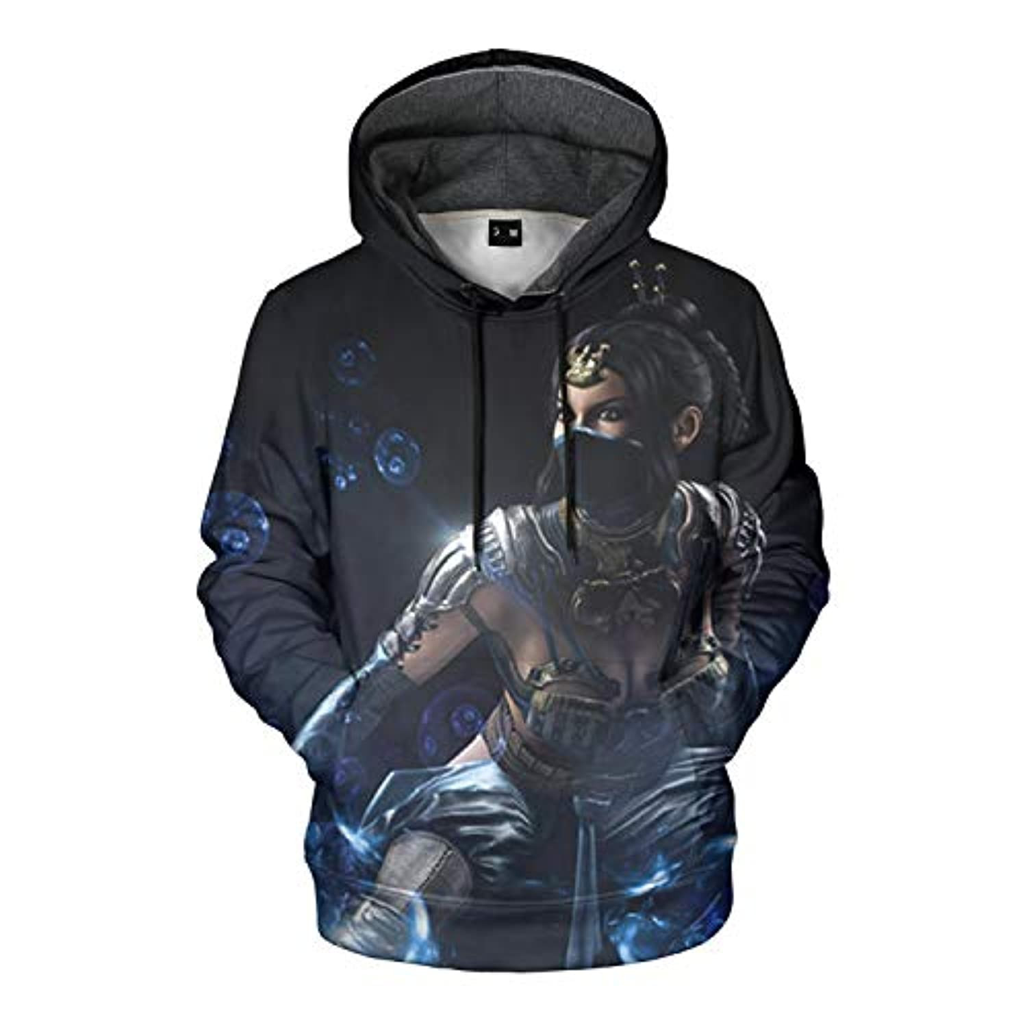 Mortal Kombat Kitana Black Unisex 3D All Over Printed Sweatshirt, Hoodie, Zip Hoodie | Fan Apparel For Men, Women