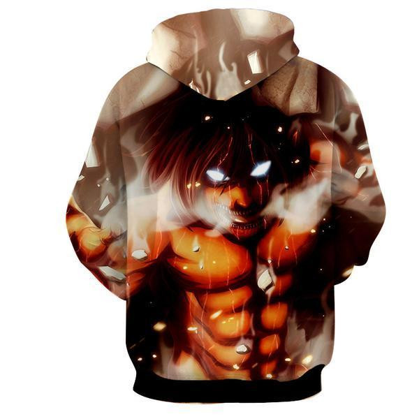 Movie Eren Yeager Hoodie- Attack On Titan 3D All Over Printed Sweatshirt, Hoodie, Zip Hoodie | Fan Apparel For Men, Women