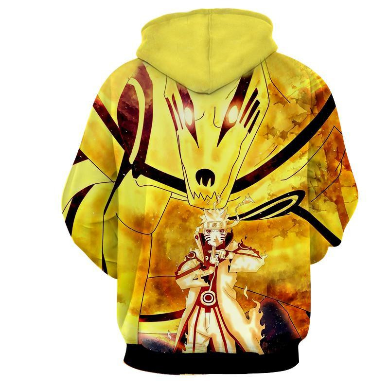 Movie Naruto Nine Tail 3D All Over Printed Sweatshirt, Hoodie, Zip Hoodie | Fan Apparel For Men, Women